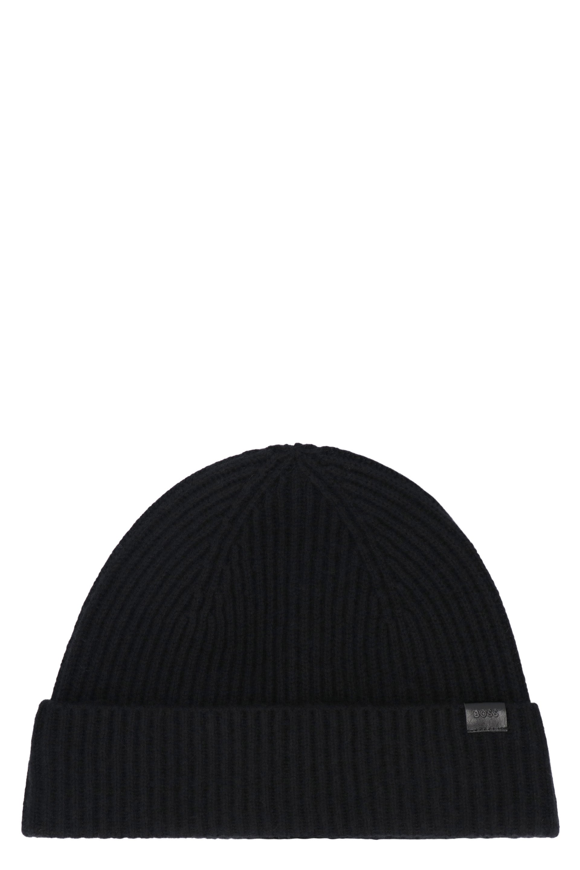 BOSS Knit Beanie with Logo