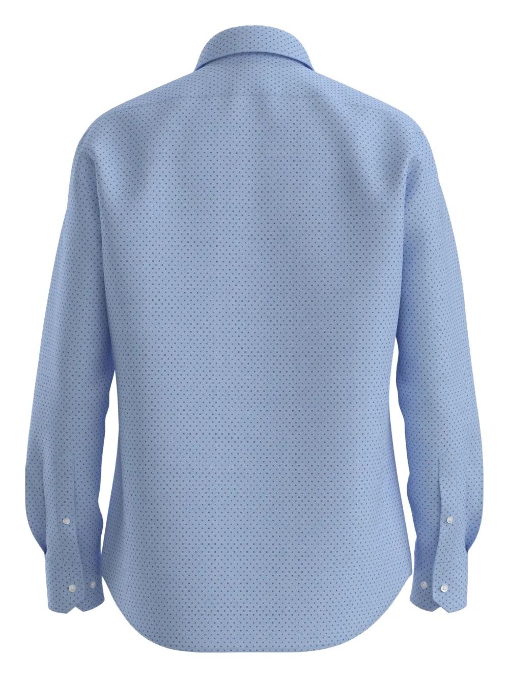 HUGO BOSS Geometric-Pattern Long-Sleeved Shirt for Men