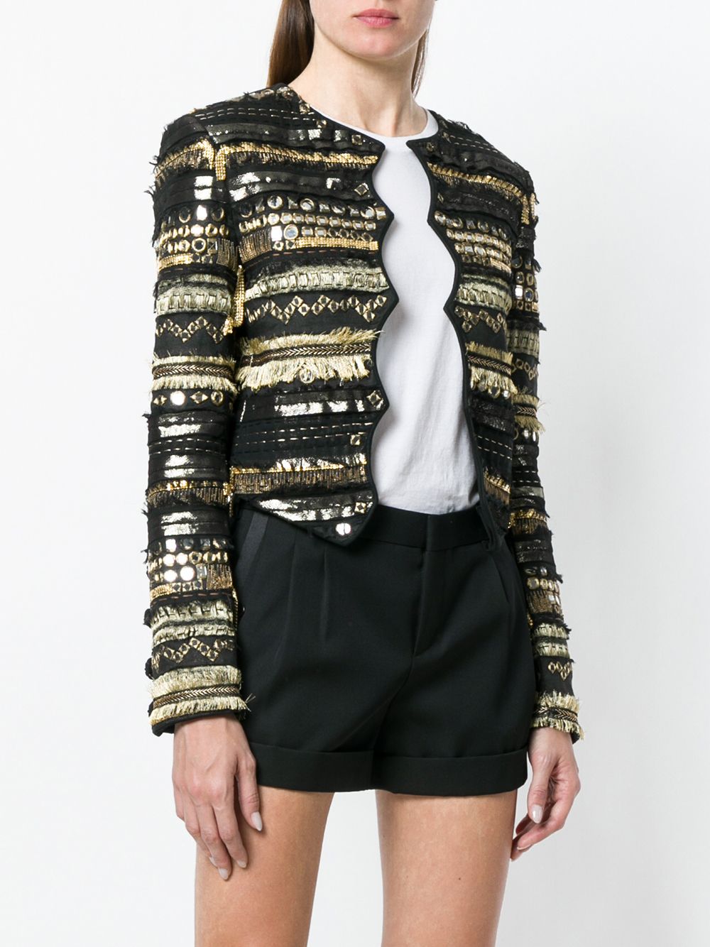 SAINT LAURENT Embroidered Jacket for Women - Stylish Outerwear
