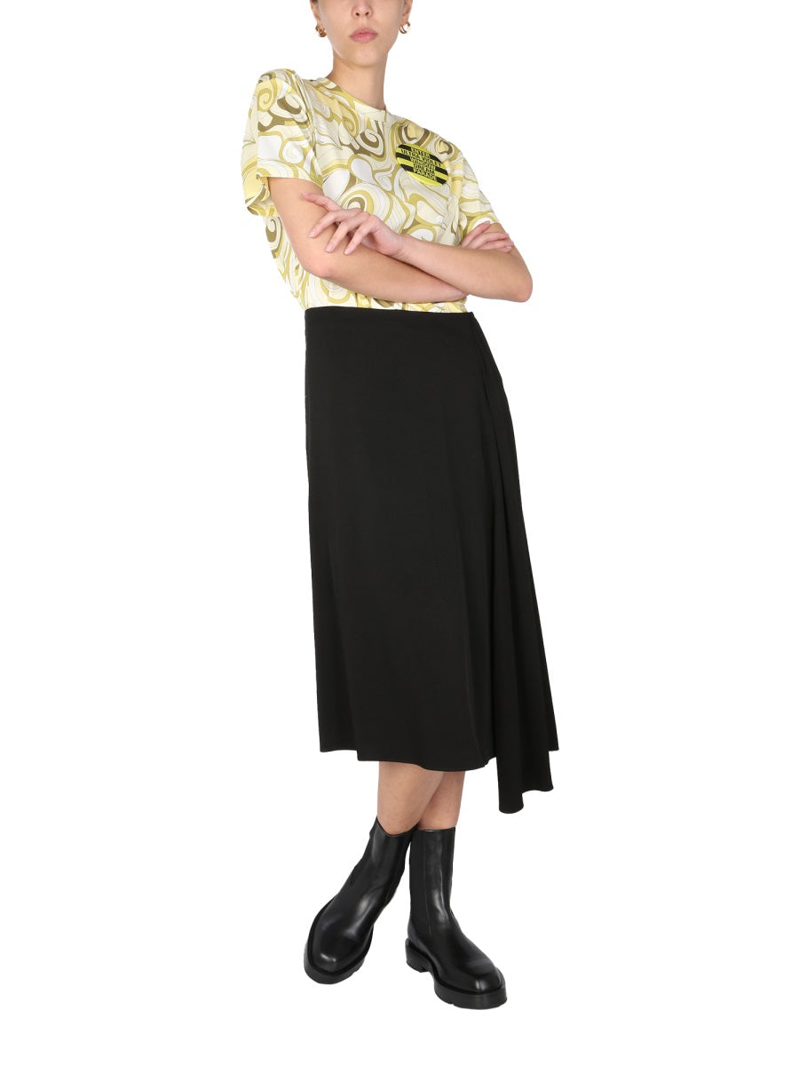 RAF SIMONS Hippie Allover Crew Neck T-Shirt for Women