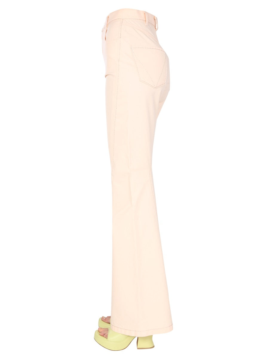 BOTTEGA VENETA Flared Jeans with Front Button Closure for Women