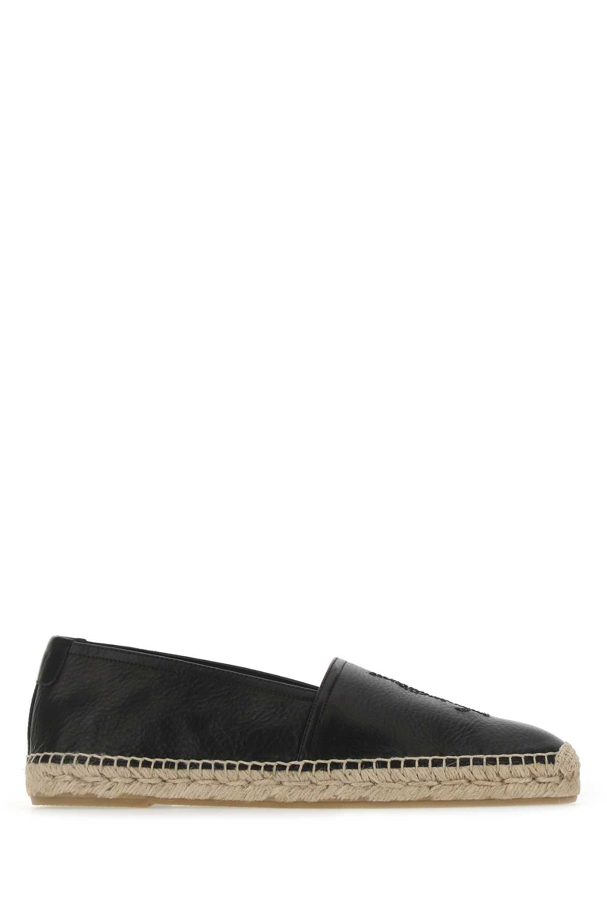 SAINT LAURENT Monogram Leather Espadrilles for Men