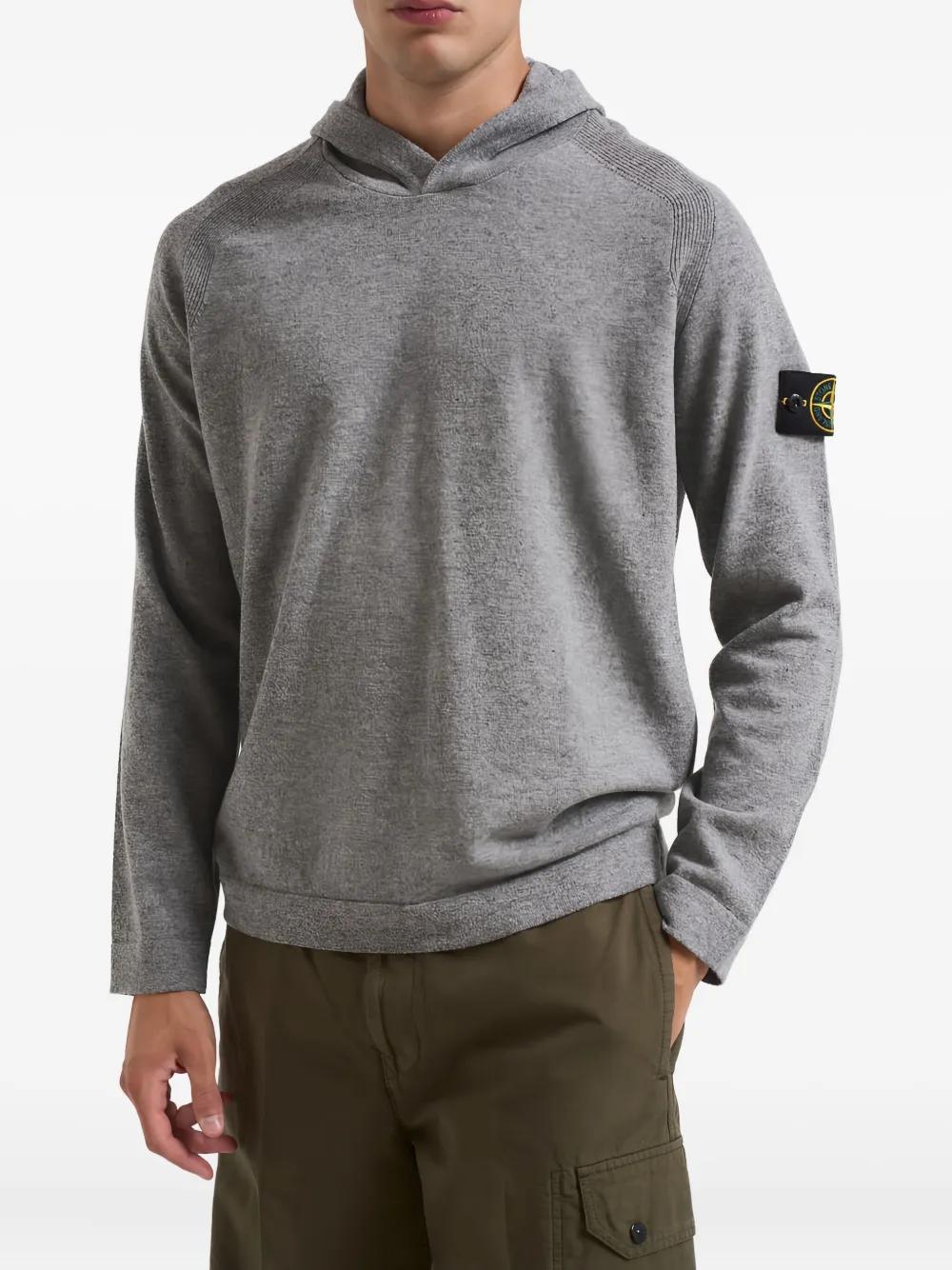 STONE ISLAND Hooded Patch Knitwear for Men - FW25