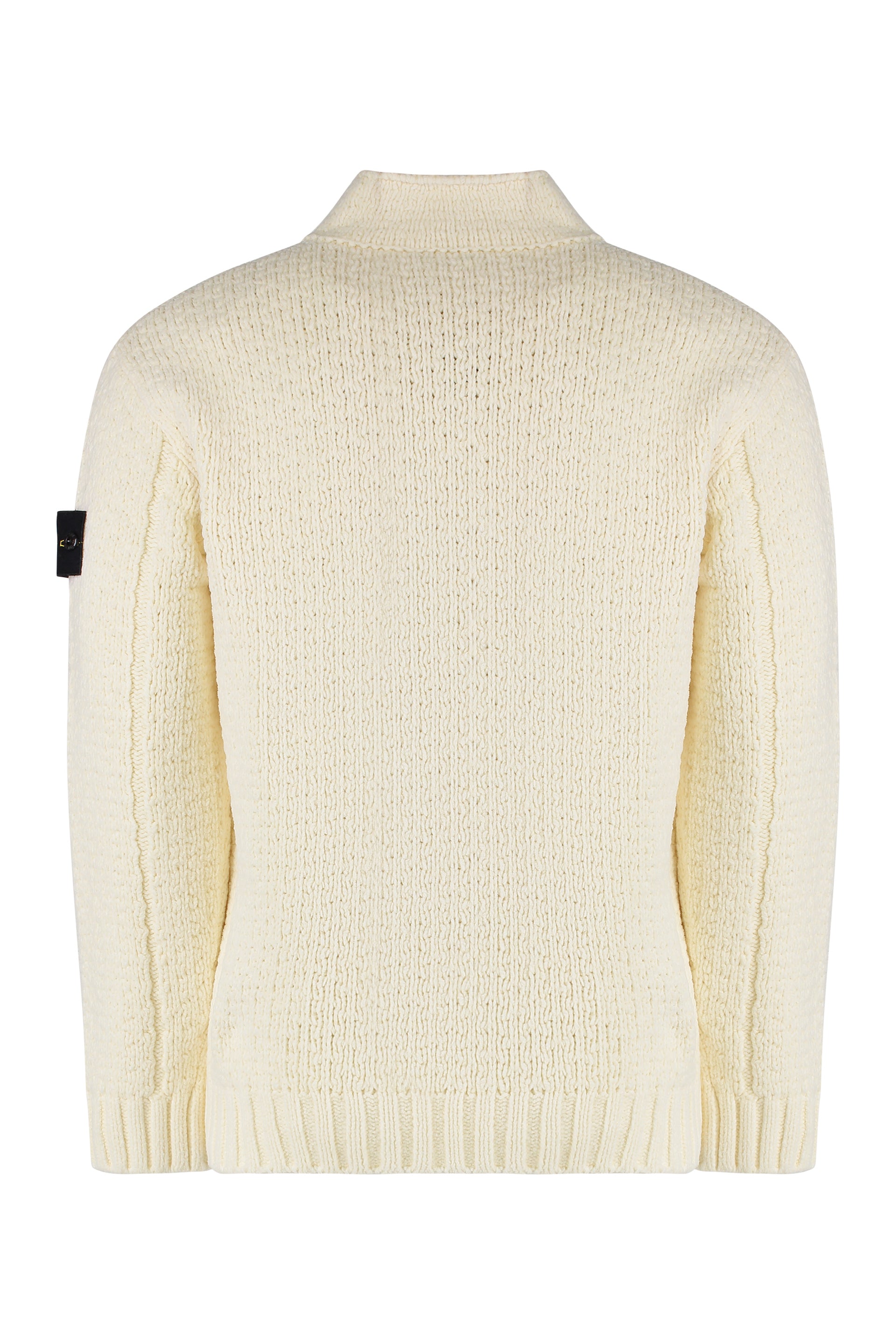 STONE ISLAND Men's Cotton Sweater with Removable Logo Patch