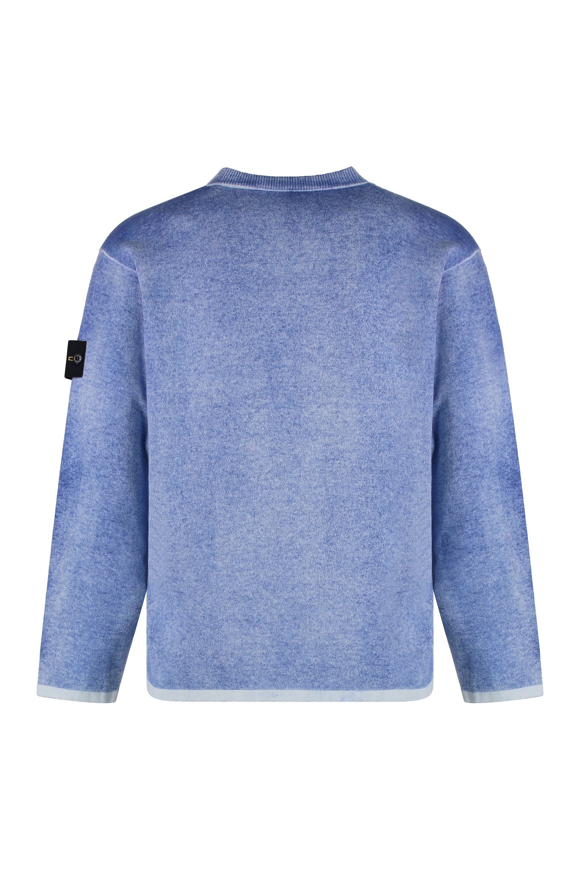 STONE ISLAND Cotton Crew-Neck Sweater with Removable Logo Patch
