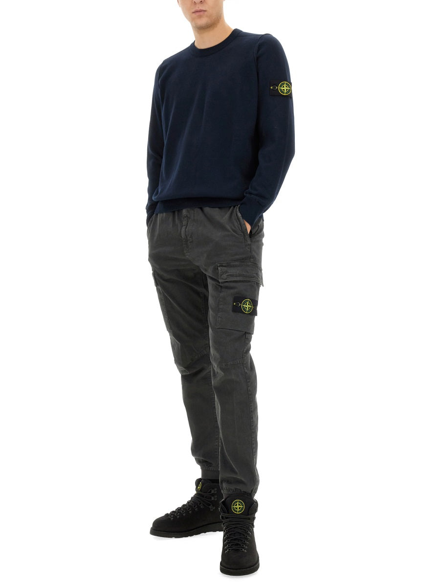 STONE ISLAND Classic Logo T-Shirt for Men - Size L