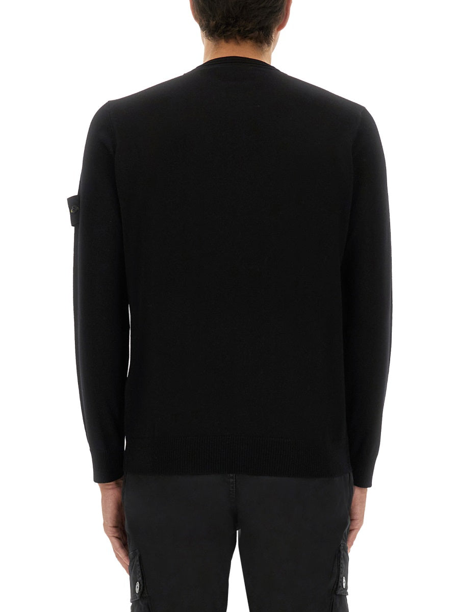 STONE ISLAND Virgin Wool Sweatshirt for Men
