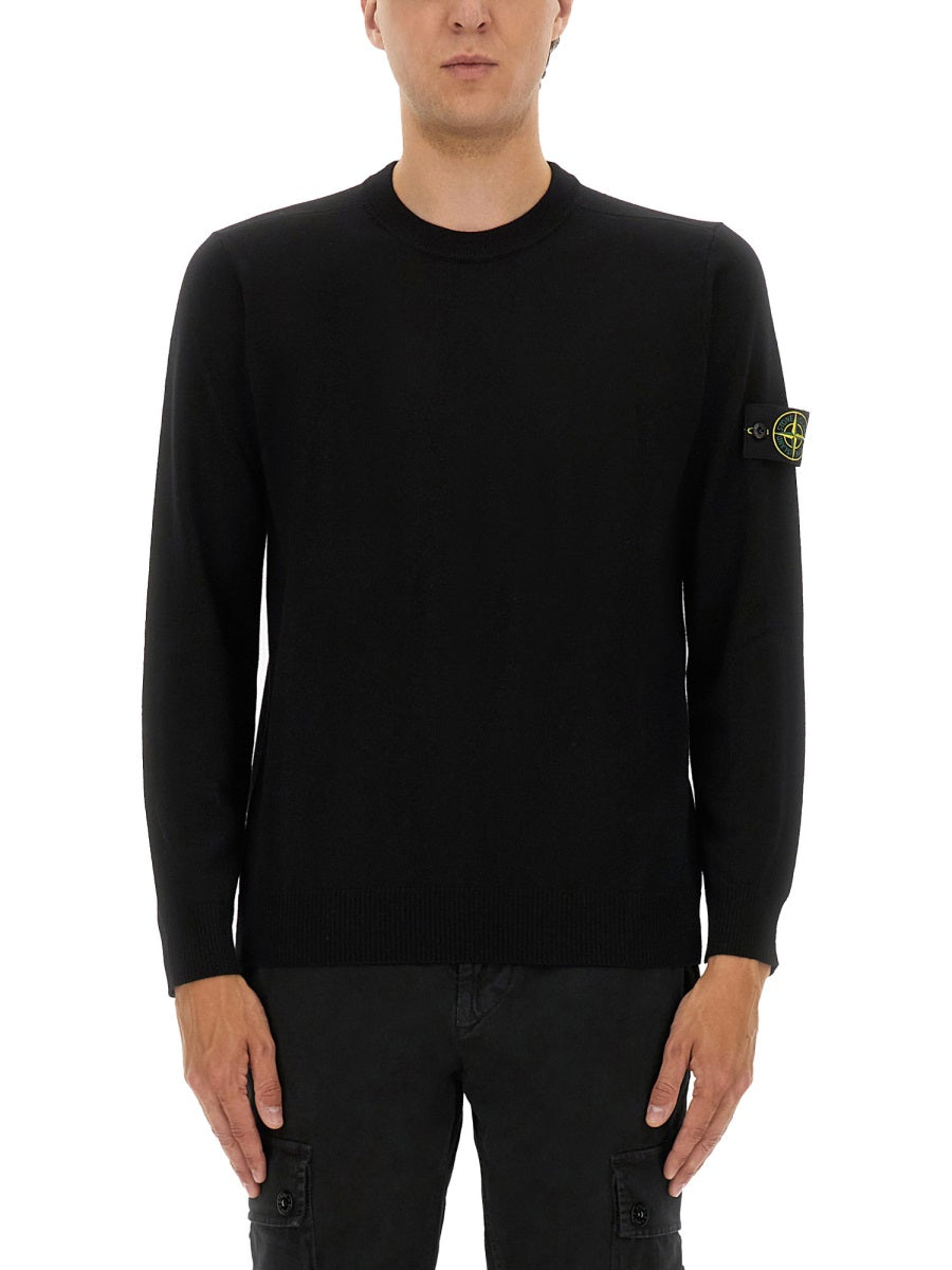 STONE ISLAND Virgin Wool Sweatshirt for Men