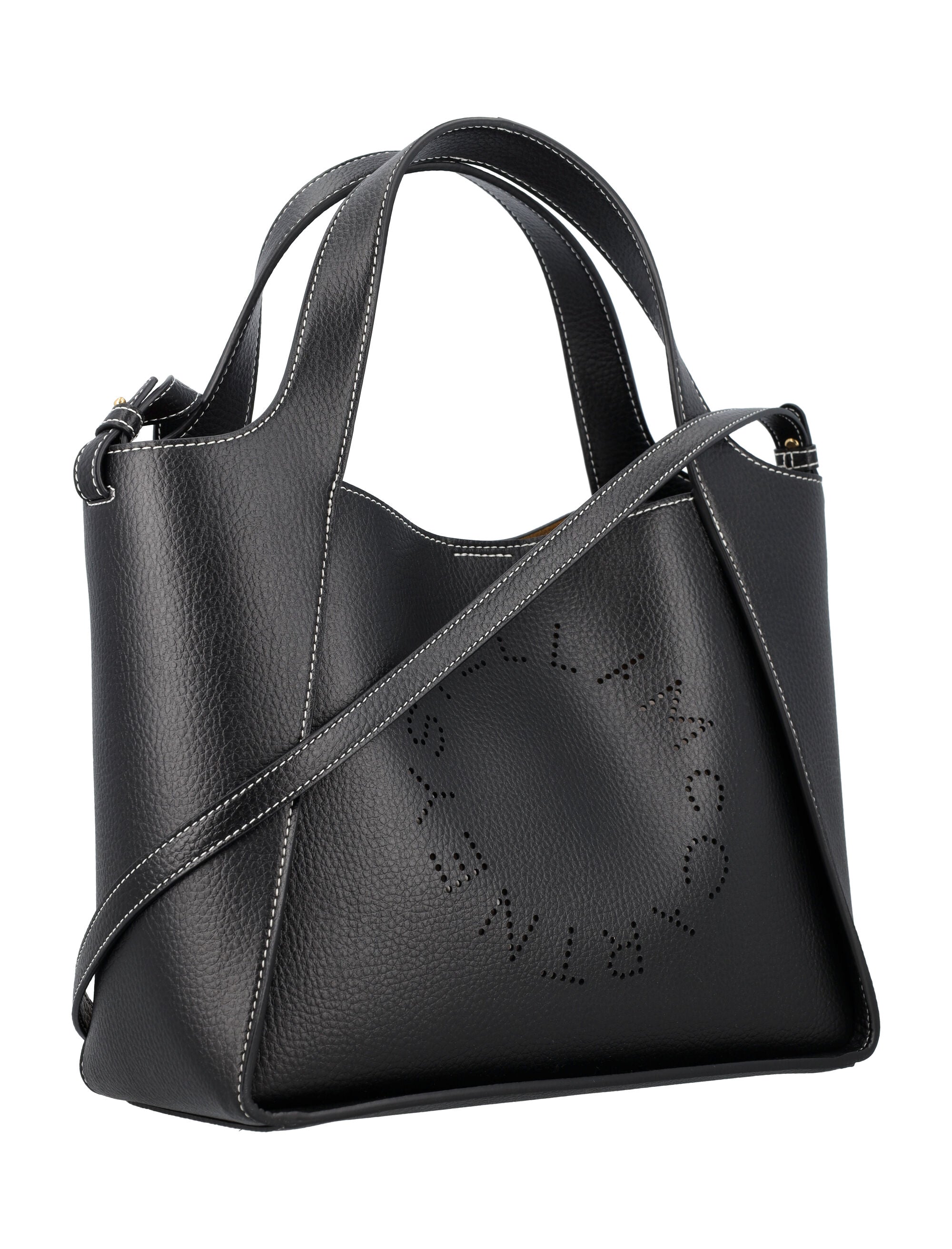 STELLA MCCARTNEY Logo Crossbody Bag with Double Handle