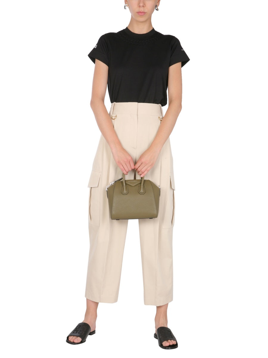 GIVENCHY Elegant Chain Motif Crew Neck T-Shirt for Women