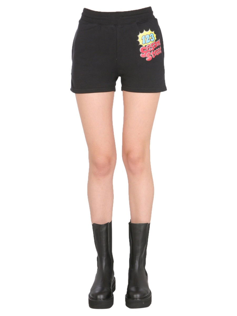 MOSCHINO Stylish Sweat Shorts with Elastic Waist