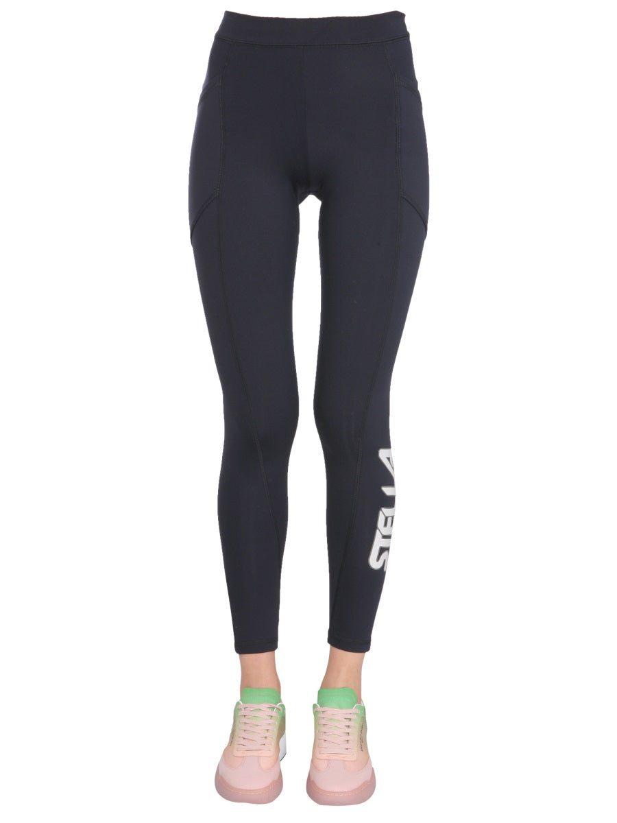 STELLA McCARTNEY Scuba Logo Leggings with Elastic Waist for Women