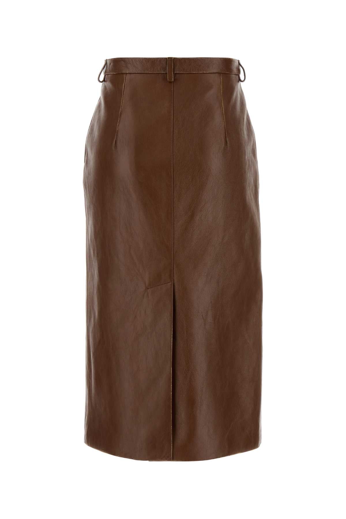 PRADA Leather Skirt for Women - Fall/Winter 2025