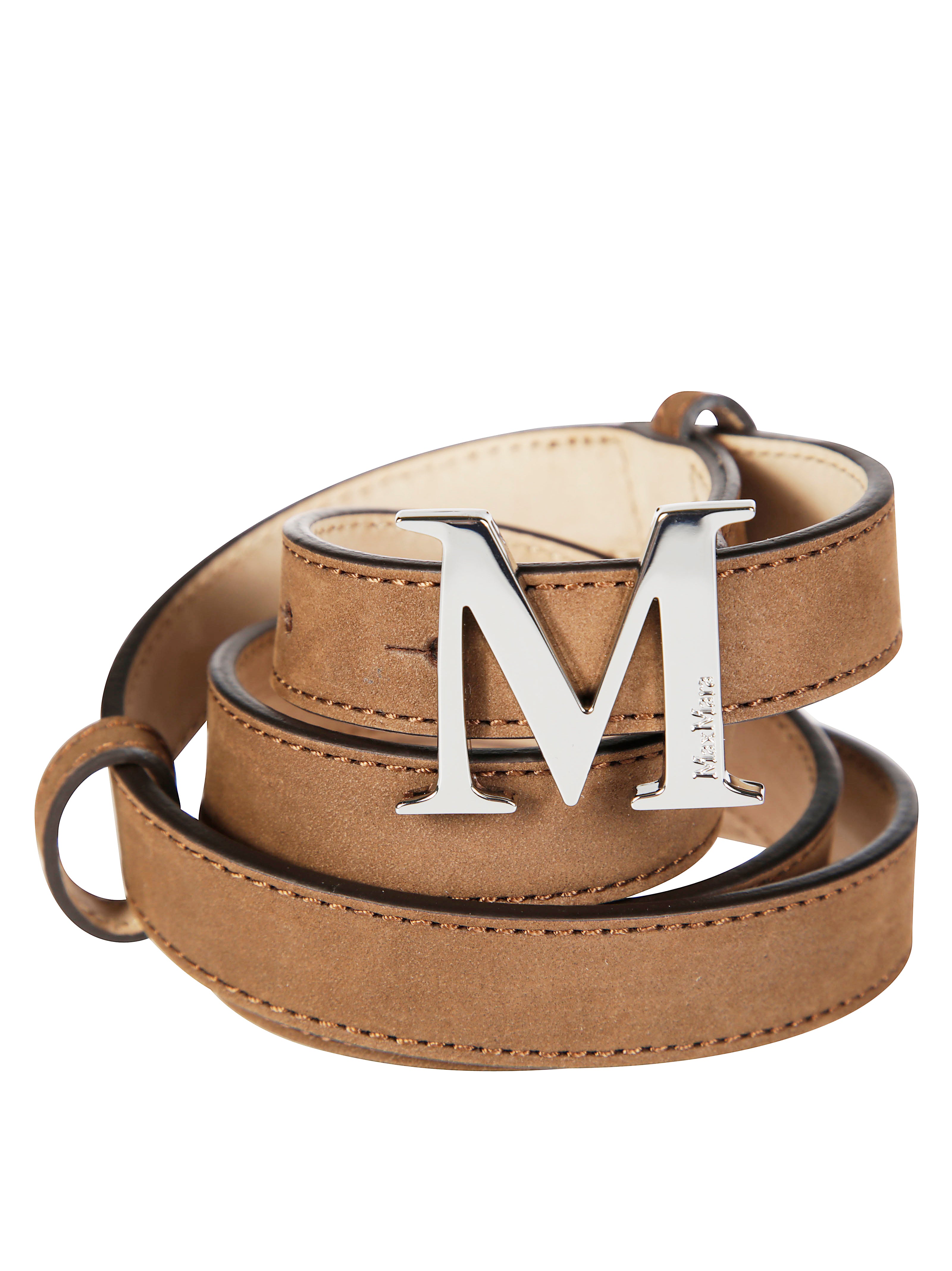MAX MARA ACCESSORI Classic Suede Belt for Men