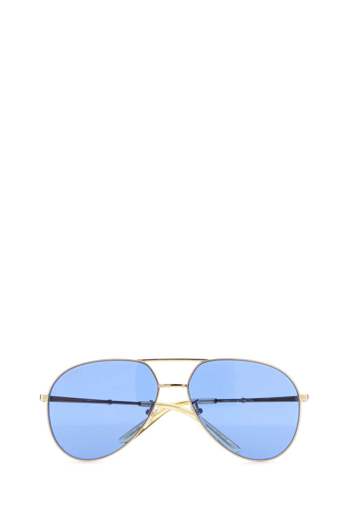 GUCCI Metallic Gold Sunglasses for Women