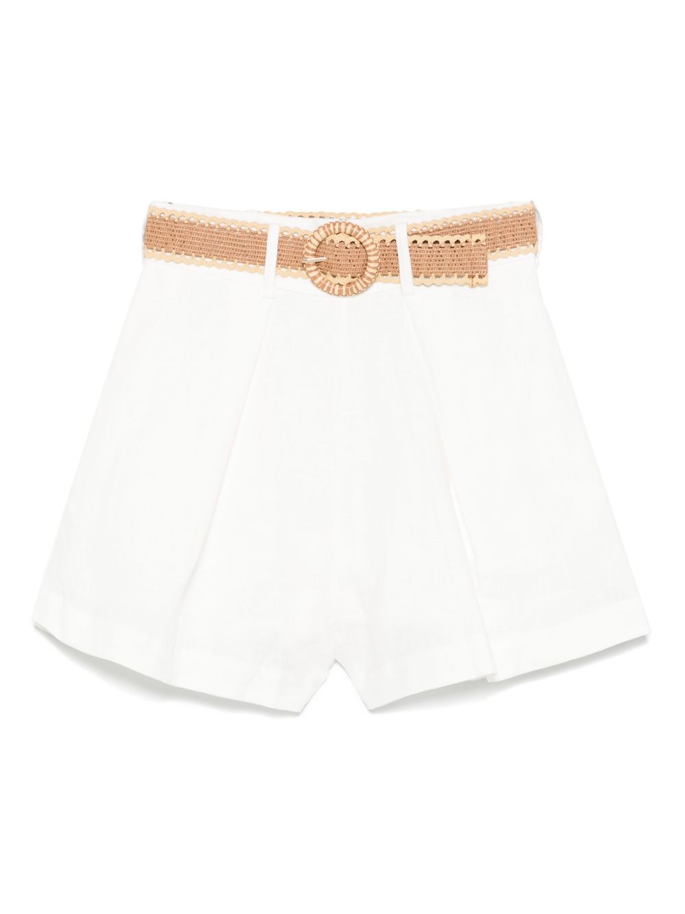 ZIMMERMANN High-Waisted Linen Mini Shorts for Women