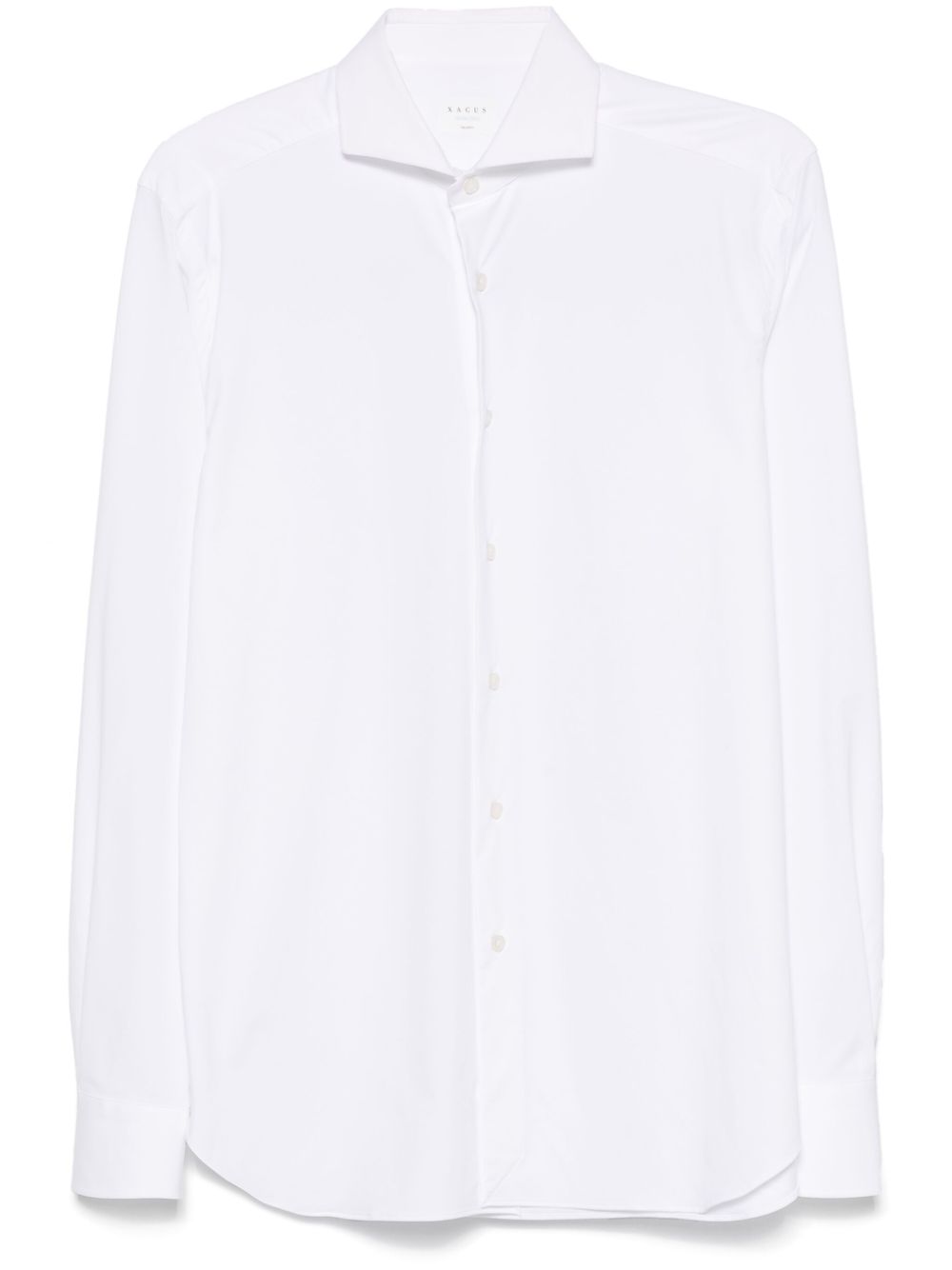 XACUS Men's Stretch Twill Shirt with Spread Collar