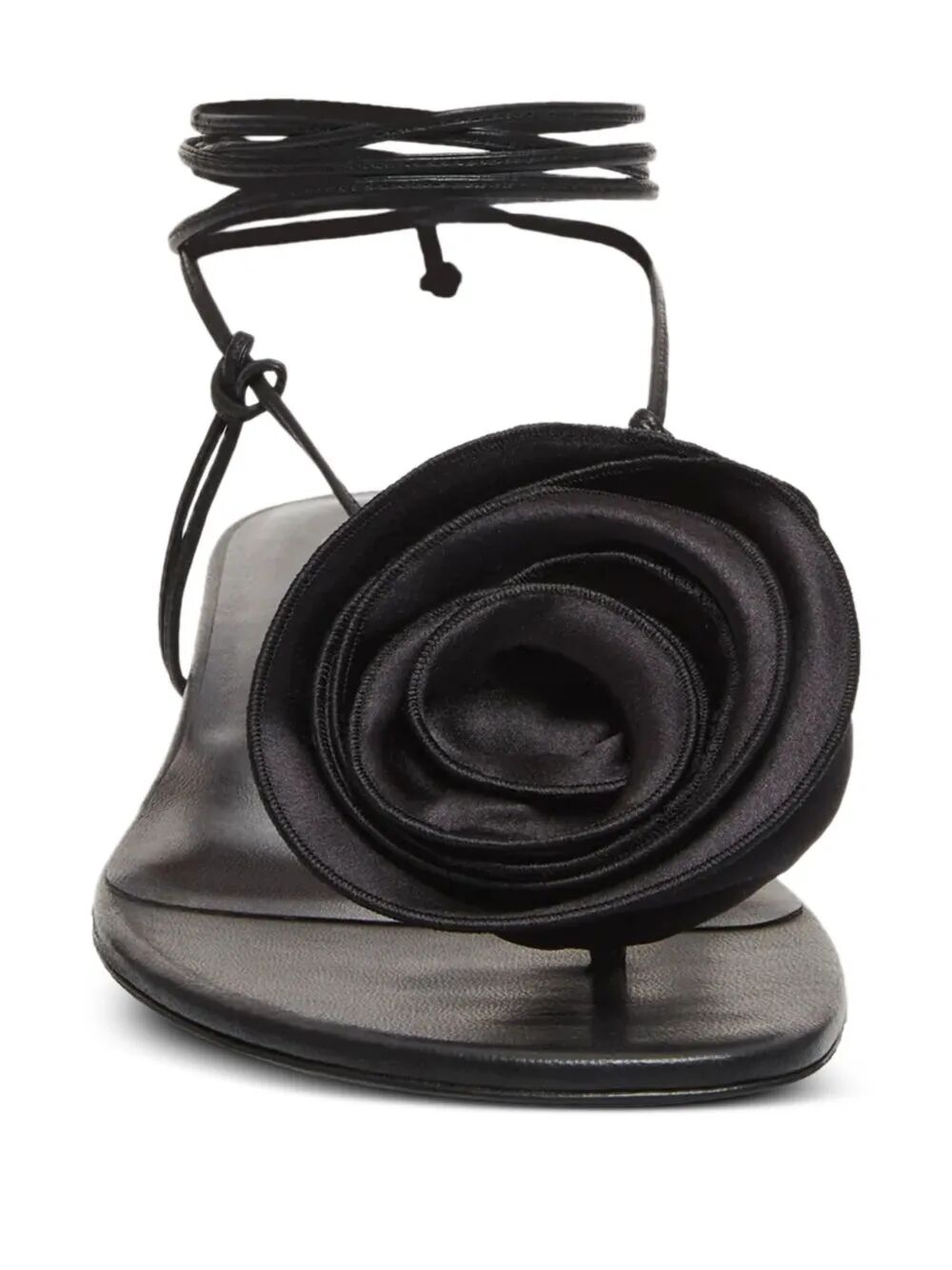 MAGDA BUTRYM Wrap Around Flat Flower Sandals