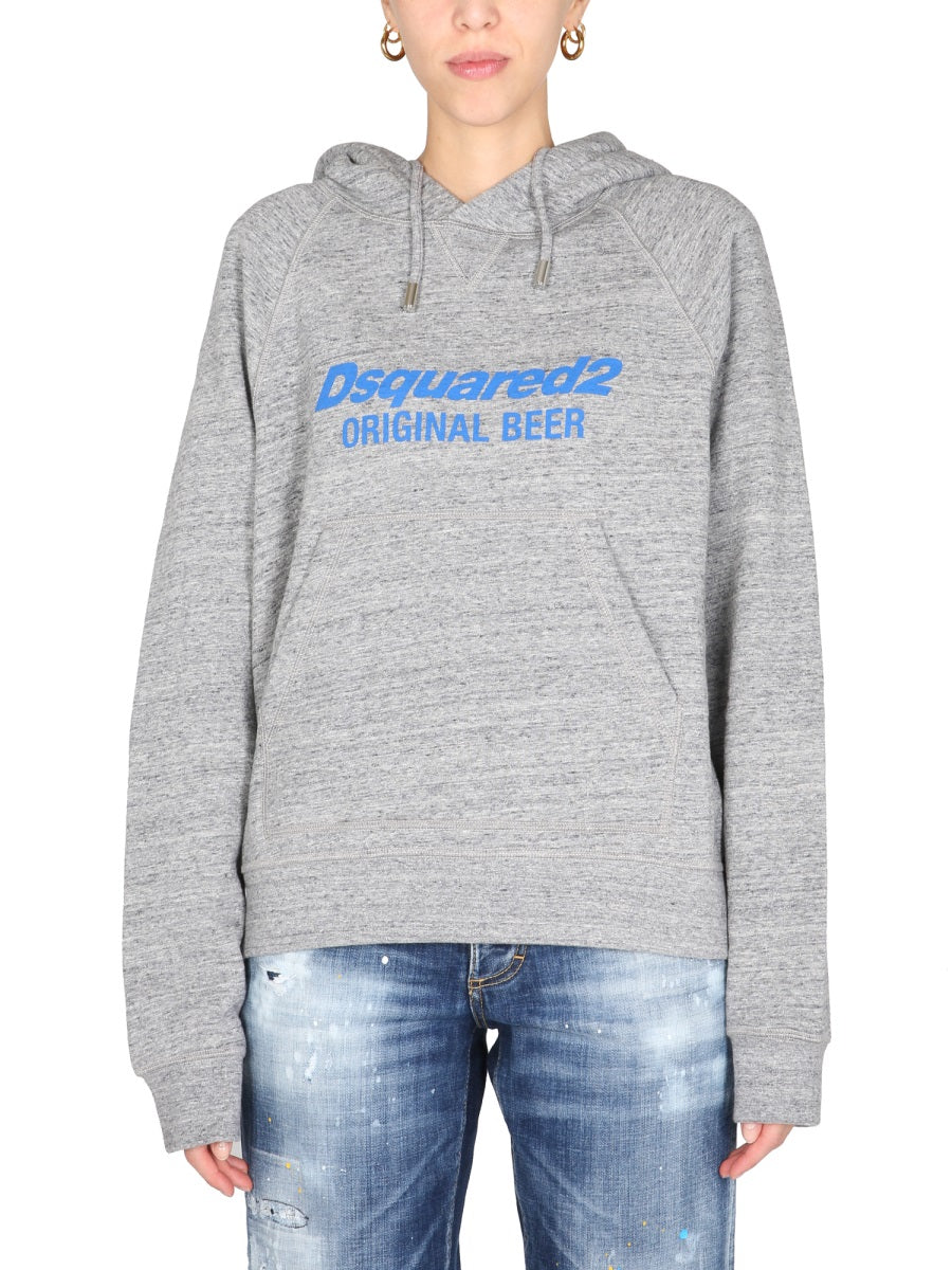DSQUARED Casual Women's Hoodie with Front Logo Print