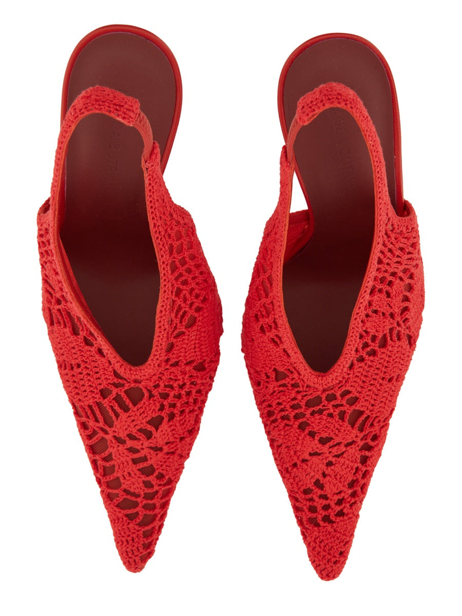 MAGDA BUTRYM Crochet Slingback Pumps for Women