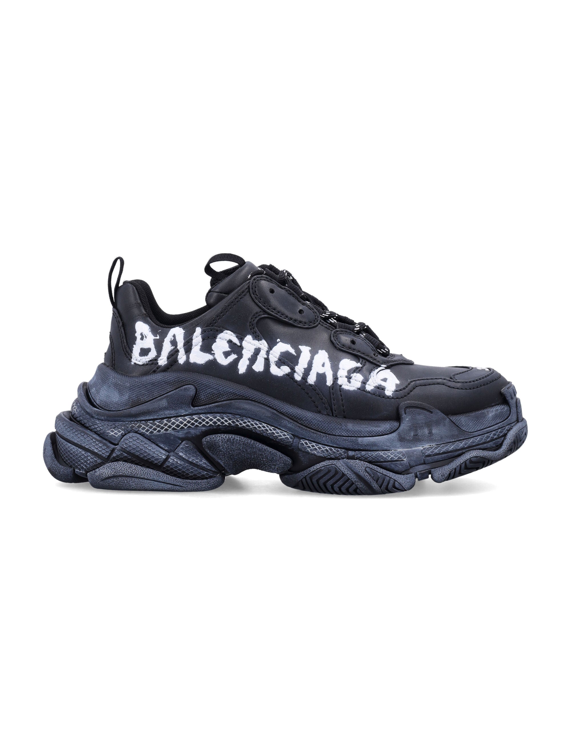 BALENCIAGA Women's Triple S Paint Logo Sneakers