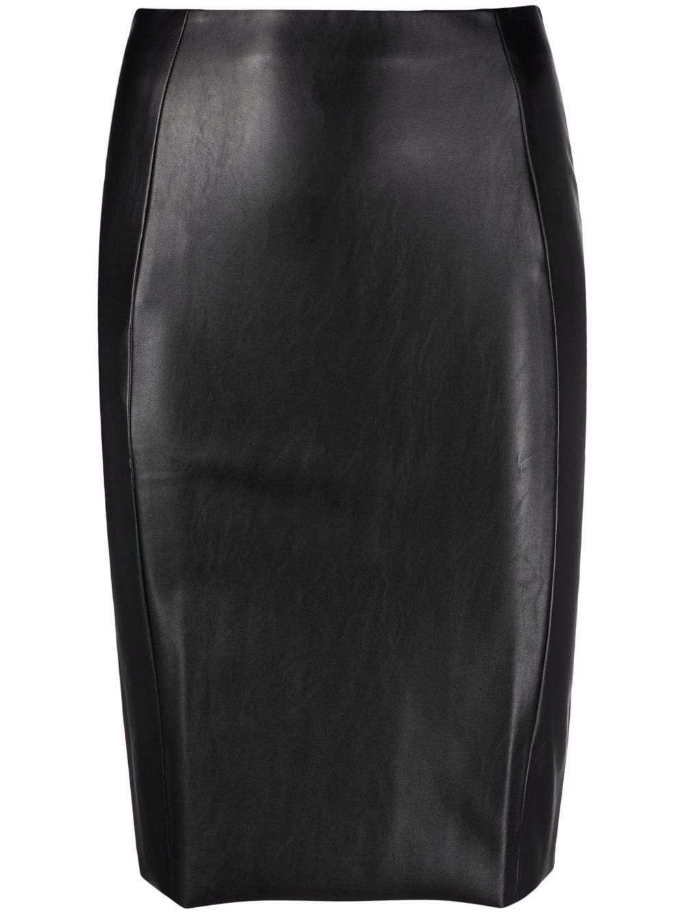 WOLFORD High-Waisted Faux Leather Mini Skirt