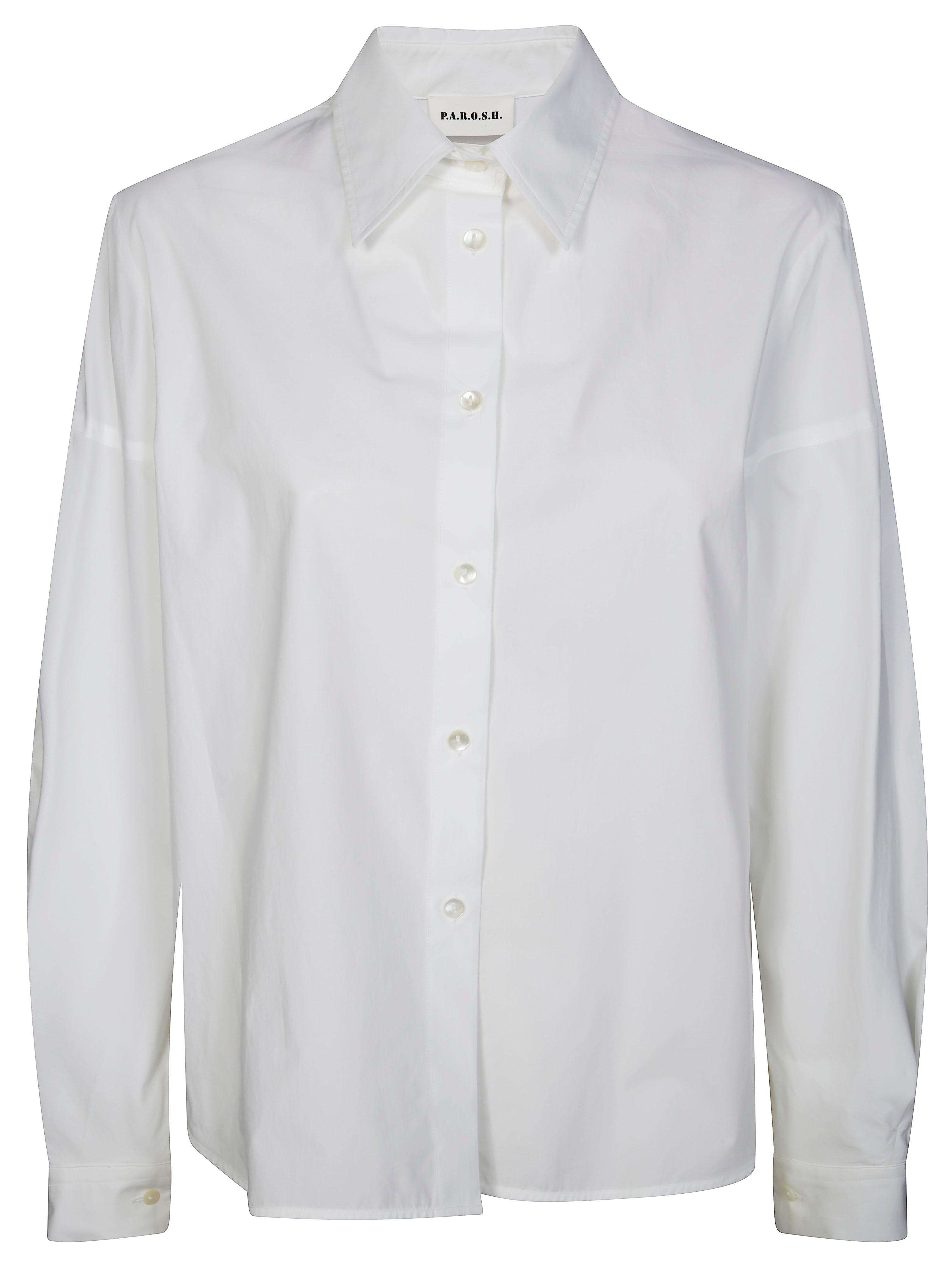 PAROSH Wide-Sleeve Button-Up Shirt for Men