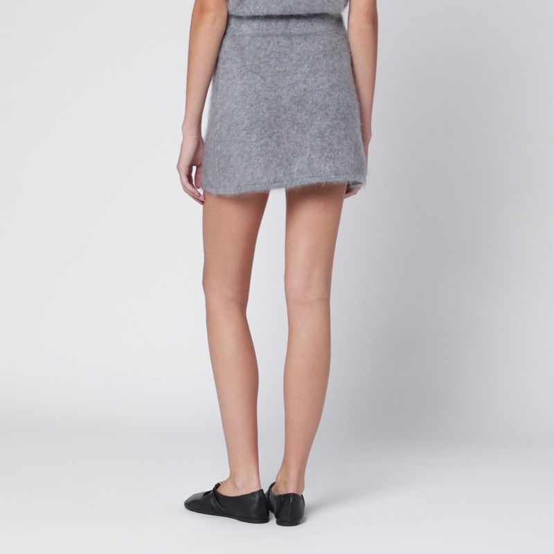 ALMADA LABEL Mini Cashmere Skirt with Elastic Waistband