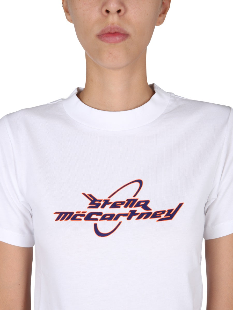 STELLA McCARTNEY Logo Print Crew Neck T-Shirt