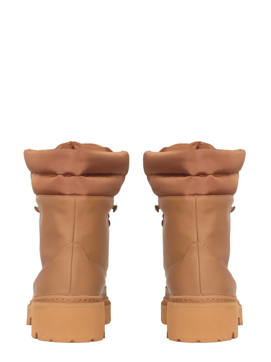 GIA BORGHINI Womens Hiking Boots with Rubber Bottom - 4 CM Heel