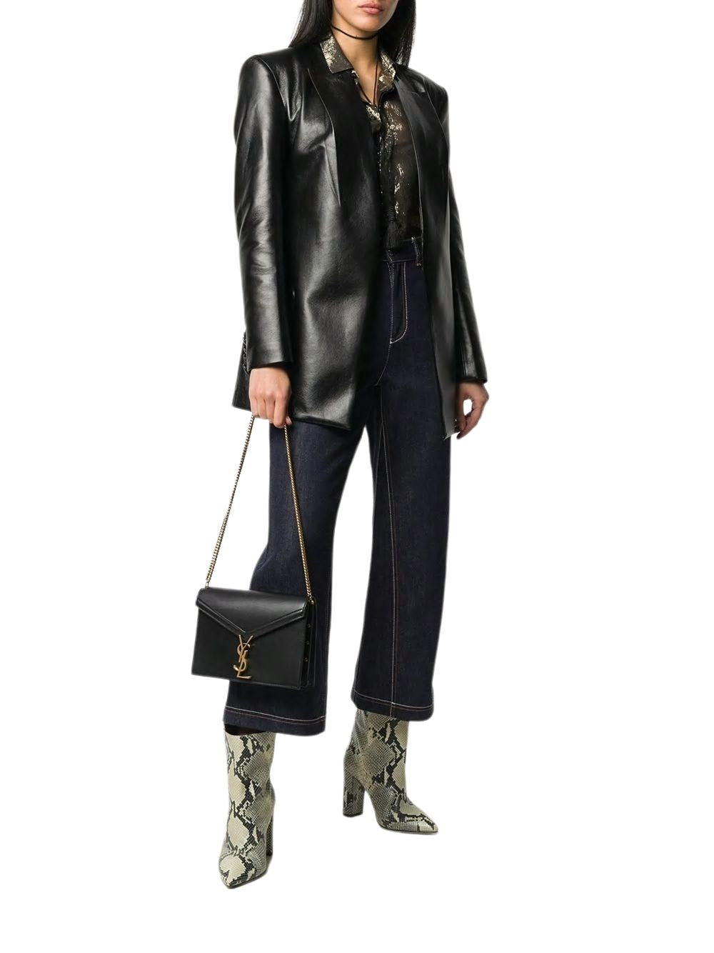 SAINT LAURENT Mini Leather Crossbody Bag