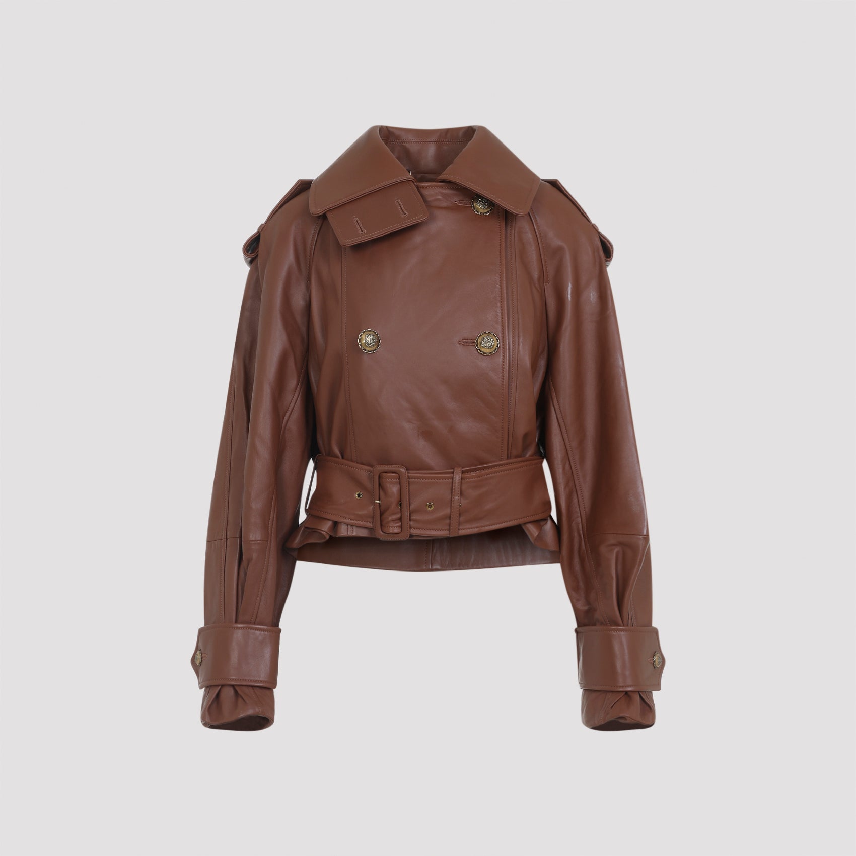 ZIMMERMANN Hypnotic Leather Crop Trench