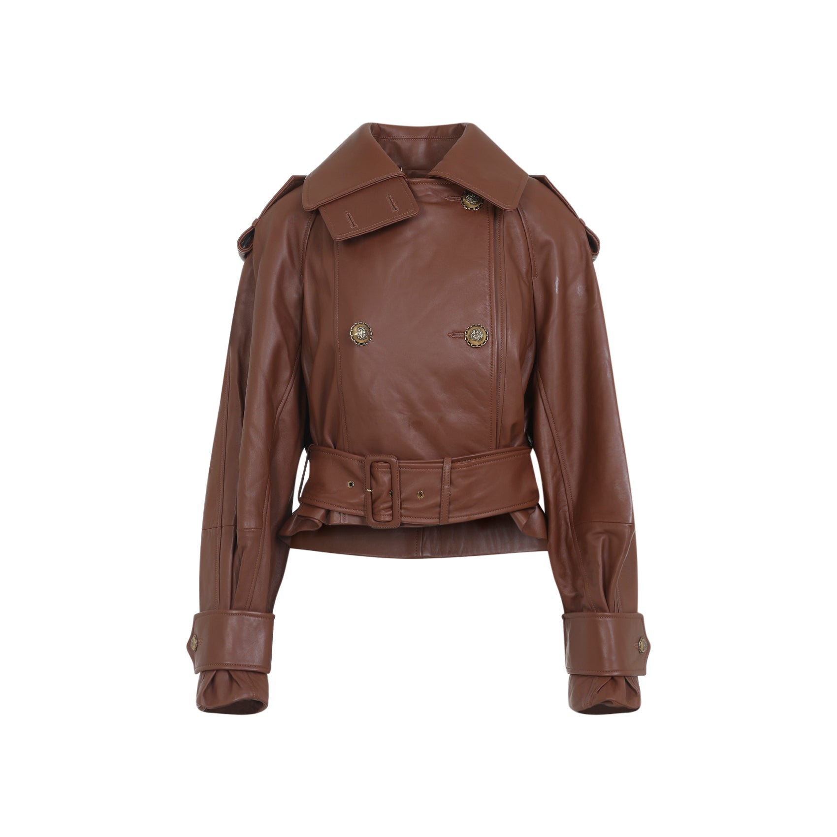 ZIMMERMANN Hypnotic Leather Crop Trench