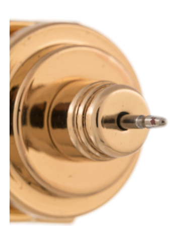 TORY BURCH Elegant Brass and Glass Bijoux Earrings