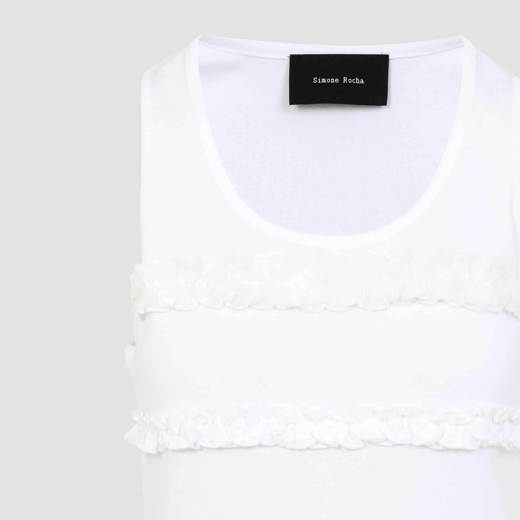 SIMONE ROCHA Fitted Ruffle Frill T-Shirt