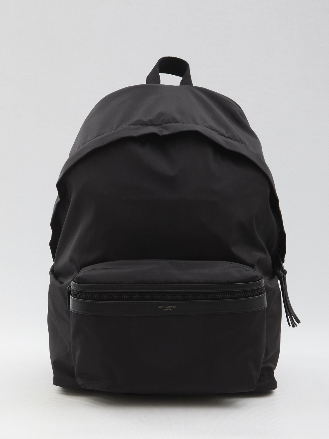 SAINT LAURENT City Backpack in Nylon Ripstop and Leather