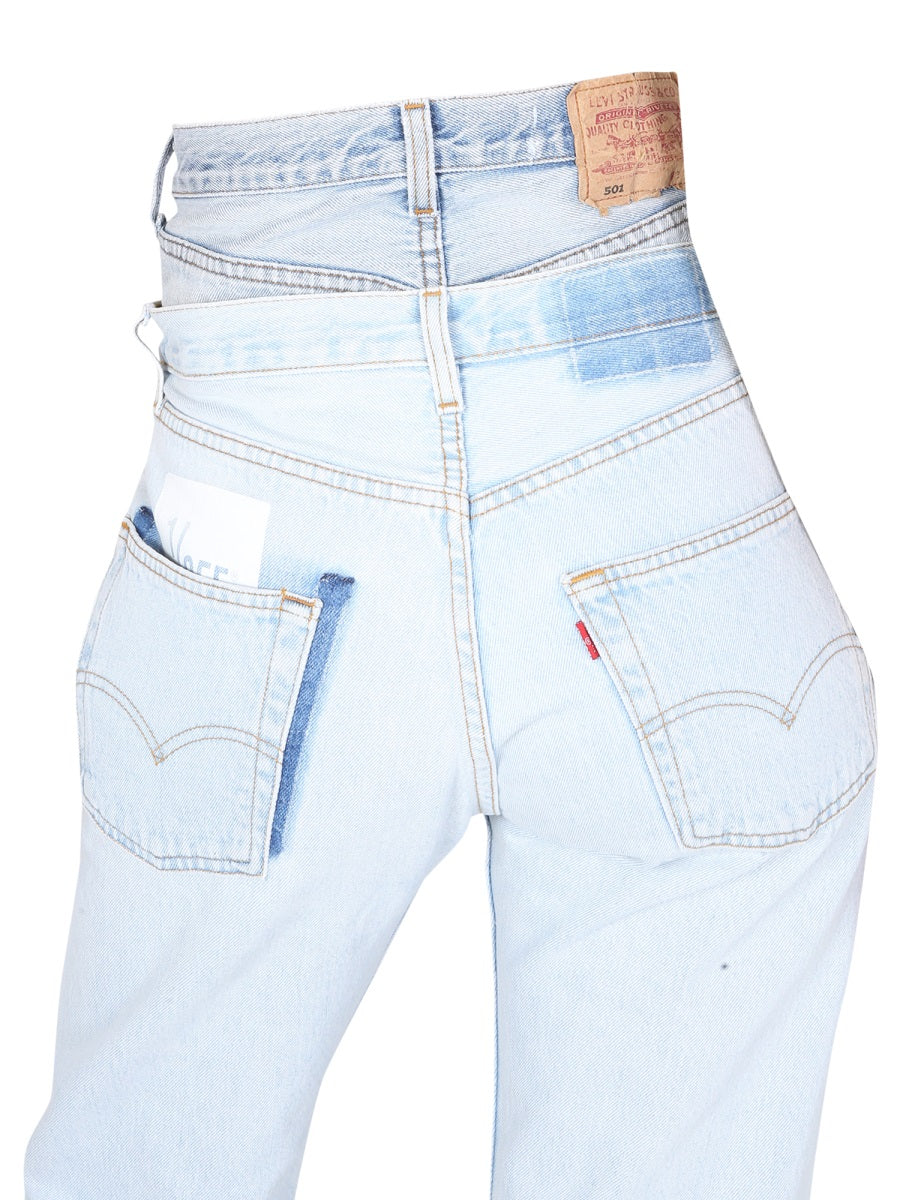 1/OFF Double Waisted Jeans - Unisex
