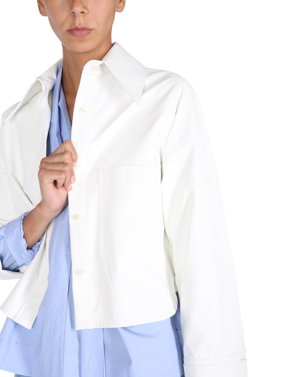 JEJIA Classic Collar Shirt Jacket for Women