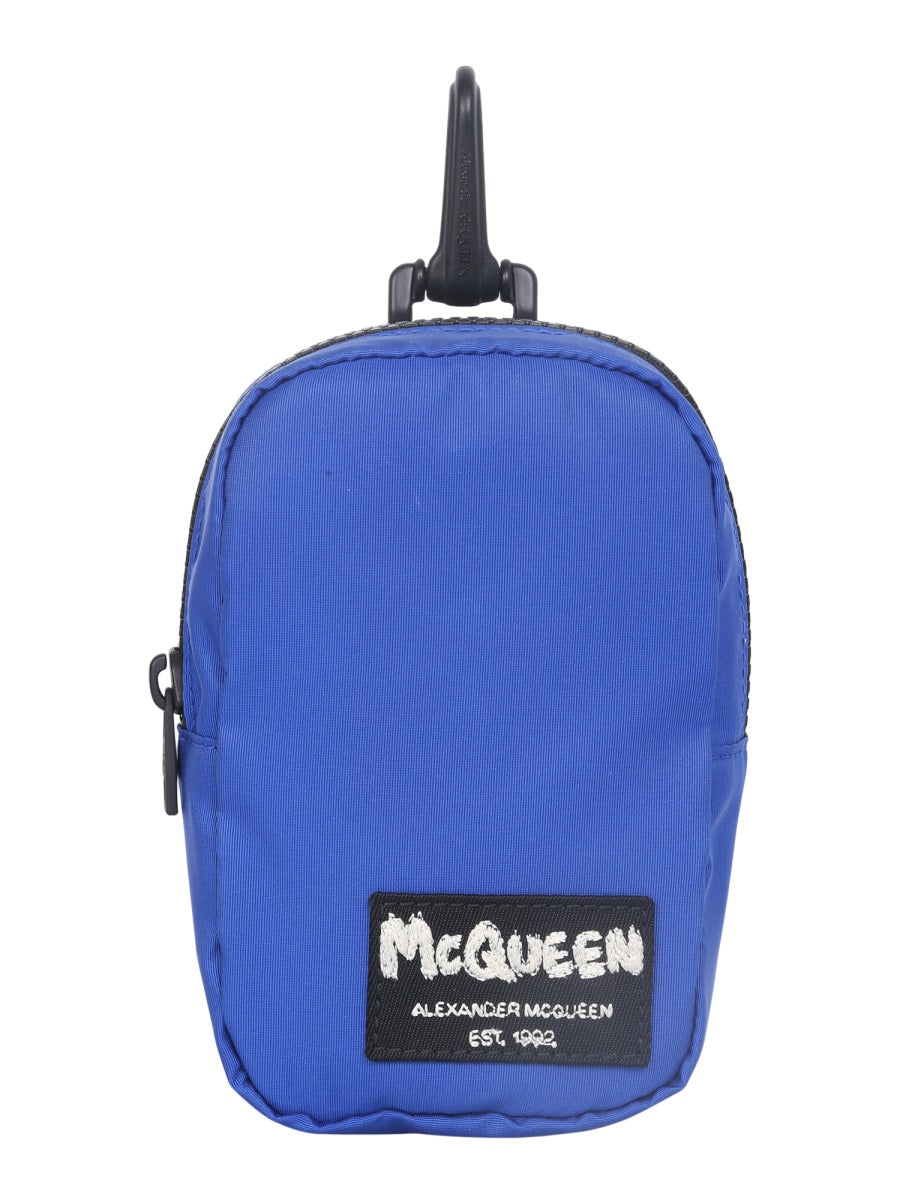 ALEXANDER McQUEEN Men's Mini Case with Front Logo Patch