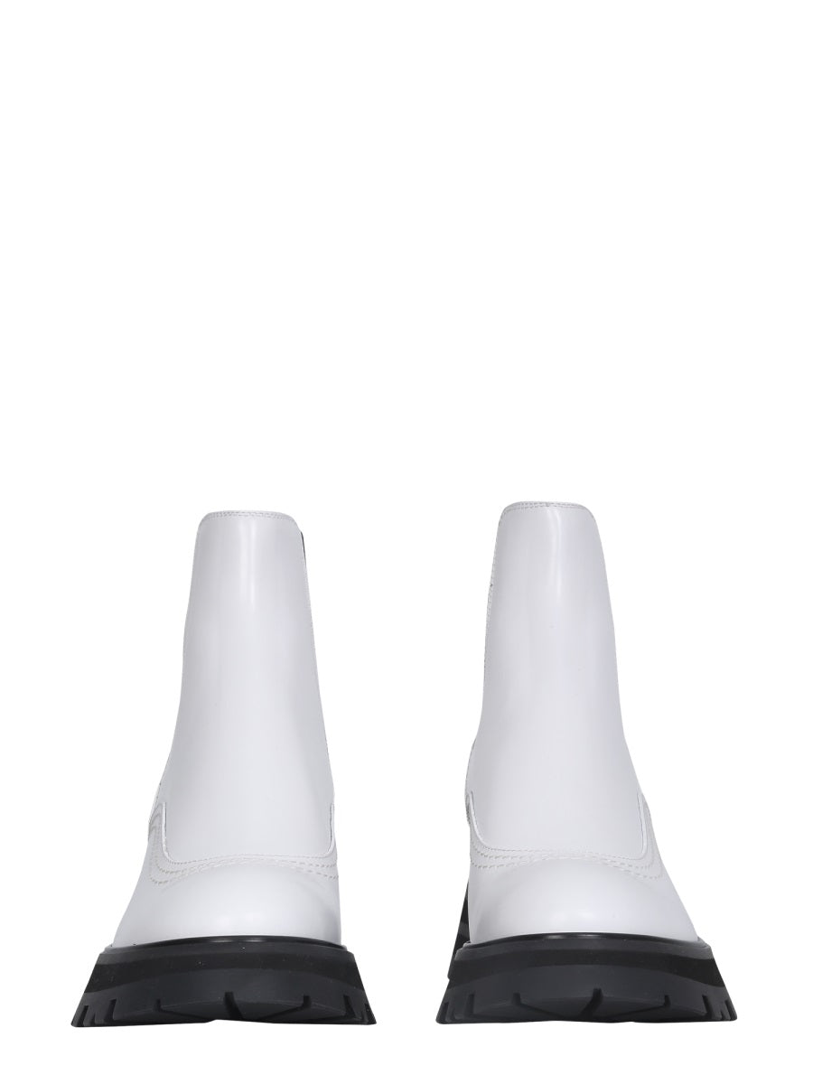 ALEXANDER McQUEEN Wander Chelsea Boots - Oversize Toothed Sole Flared Design