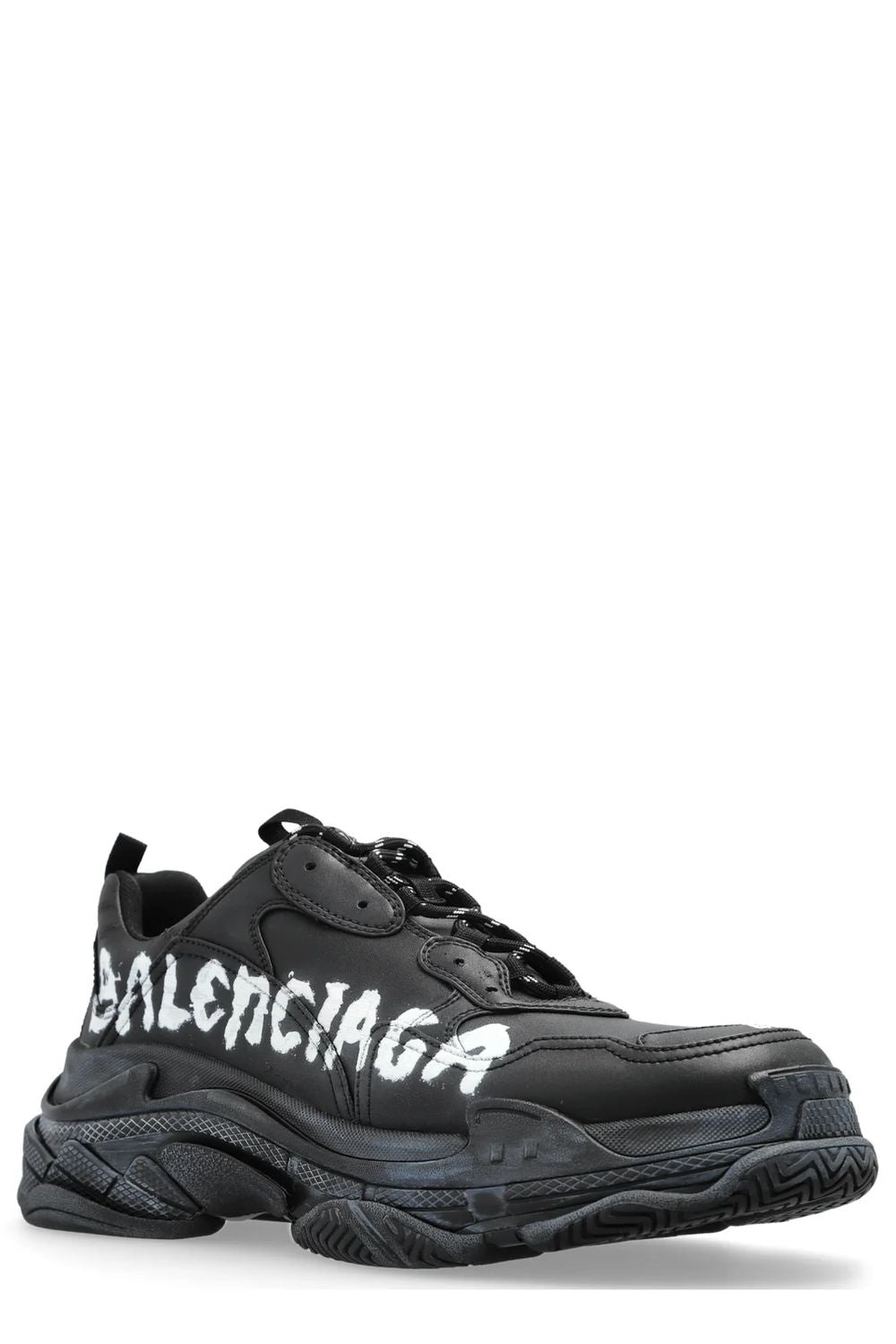 BALENCIAGA Triple S Paint Logo Sneakers