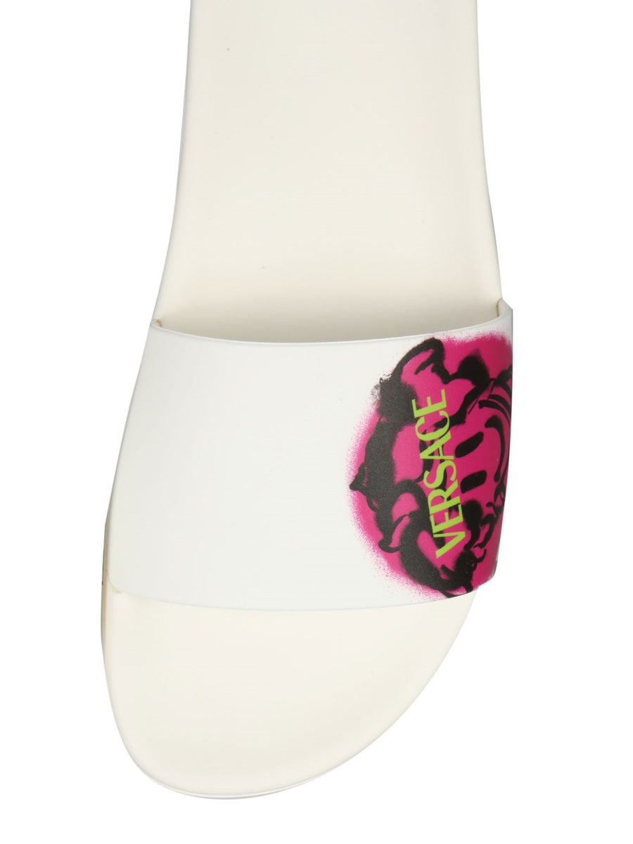 VERSACE Medusa Smiley Slide Sandals - 3 cm