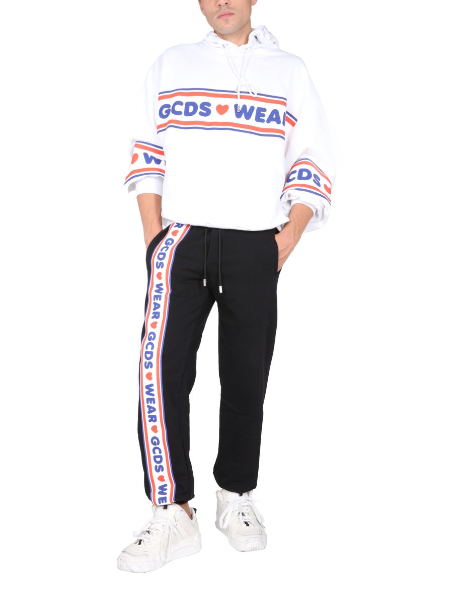 GCDS Cute Tape Logo Pullover Sweatshirt