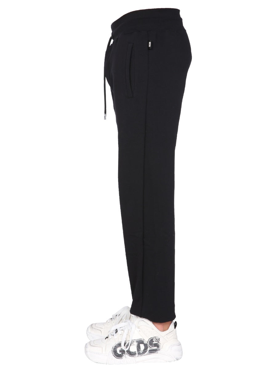 GCDS Stylish Jogging Pants with Signature Logo Band