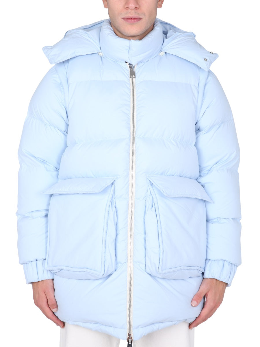 SUNNEI X ELEONORA BONUCCI Unisex Puffy Down Jacket with Removable Hood