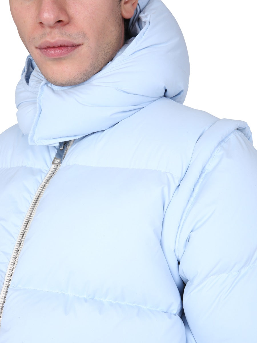 SUNNEI X ELEONORA BONUCCI Unisex Puffy Down Jacket with Removable Hood