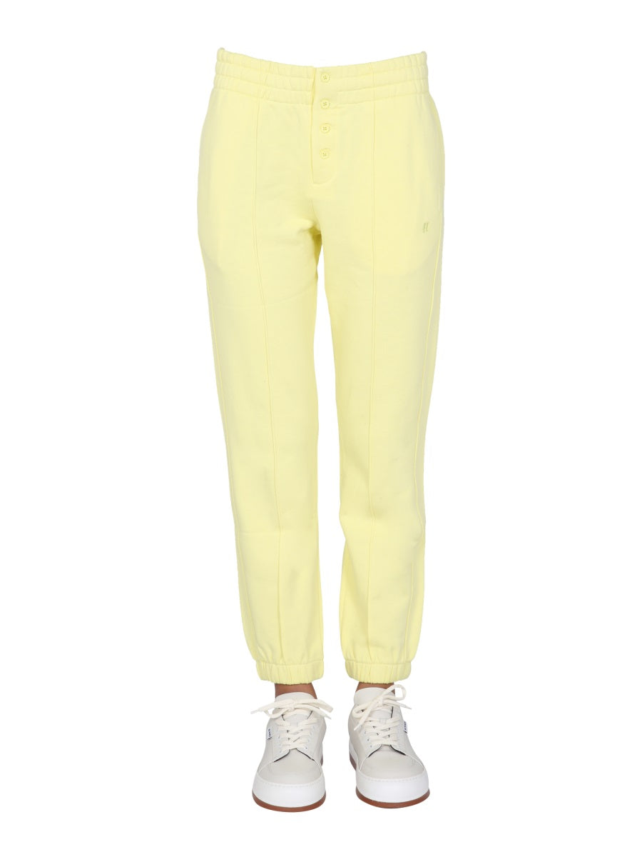 HELMUT LANG Stylish Women's Jogging Pants with Buttons