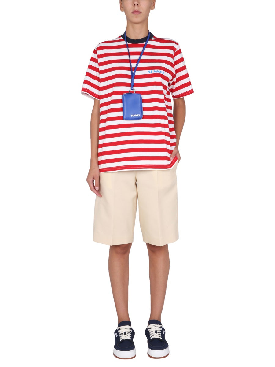 SUNNEI X ELEONORA BONUCCI Unisex Crew Neck T-Shirt with Mini Logo