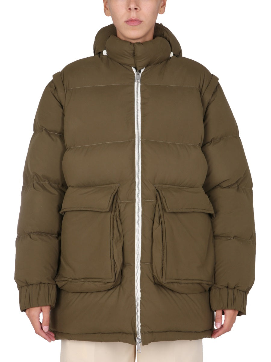 SUNNEI X ELEONORA BONUCCI Unisex Removable Hood Puffy Down Jacket