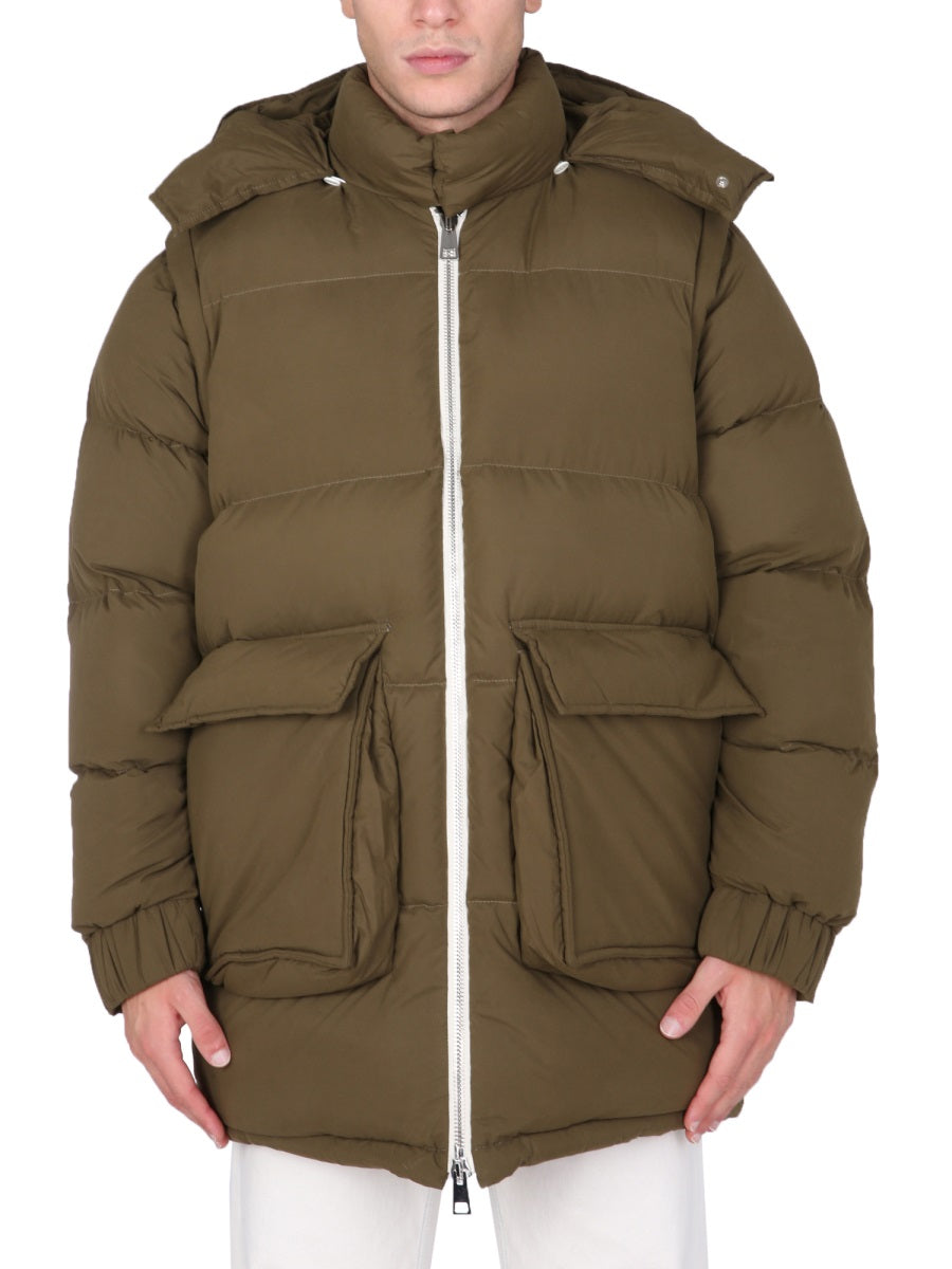 SUNNEI X ELEONORA BONUCCI Unisex Removable Hood Puffy Down Jacket